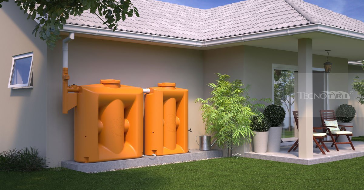 Kit Reúso de Água Cisterna 1000 e 600 Litros Tecnotri