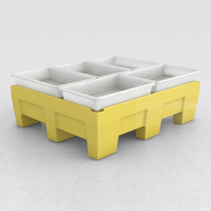 Pallet Plástico PL061 Ergonômico Tecnotri