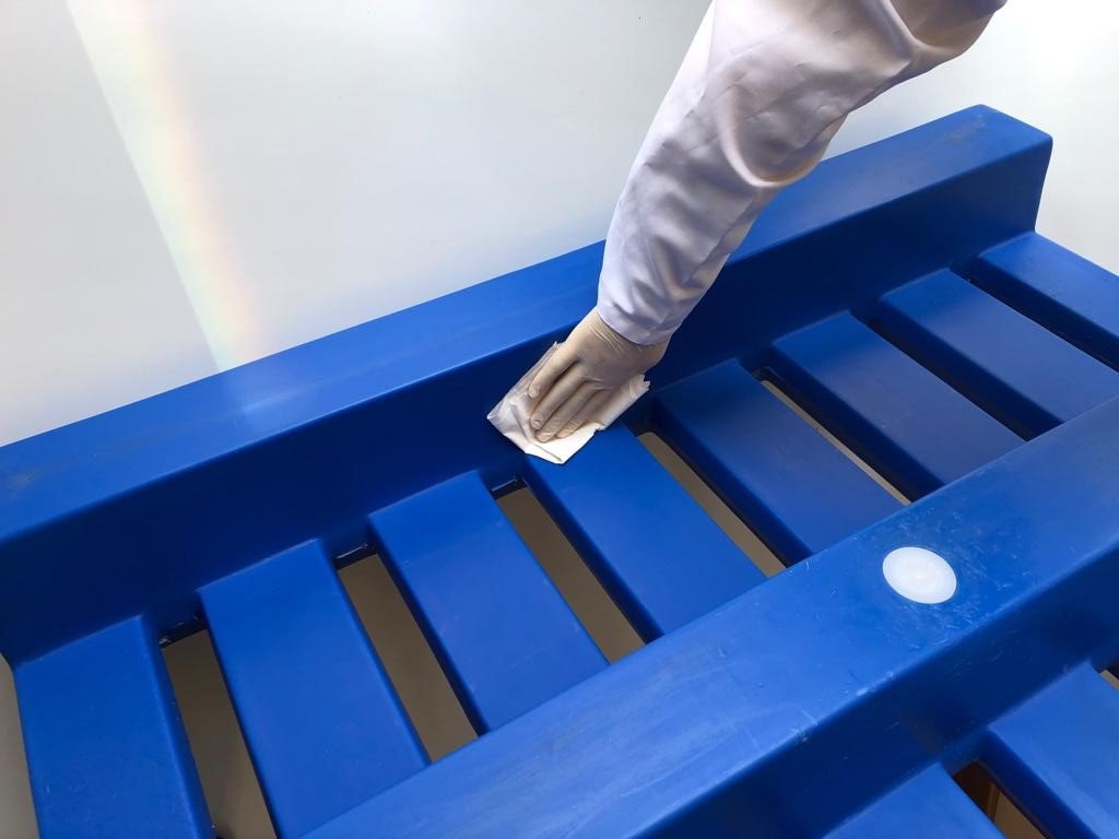 higienização pallet plastico rotomoldado