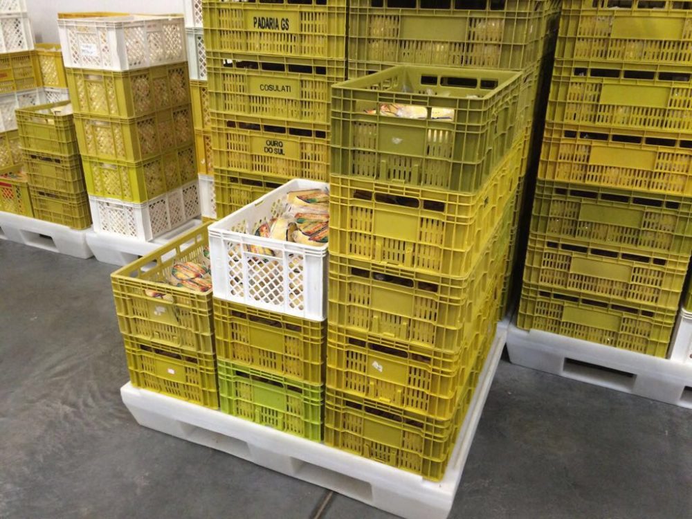 pallets plásticos na indústria alimentícia