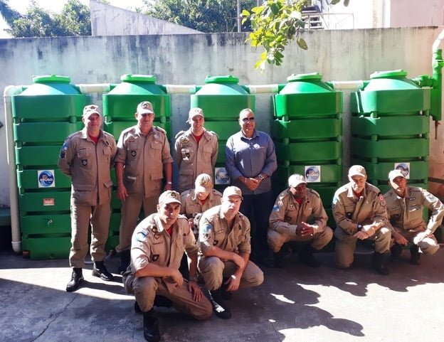 Corpo de bombeiros da Gávea e Tecnotri juntos em ação sustentável