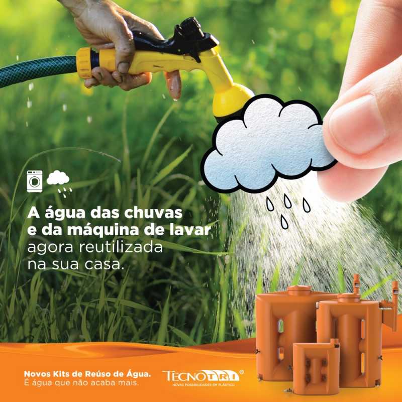 Novos Kits de Reúso de Água. É Água Que Não Acaba Mais
