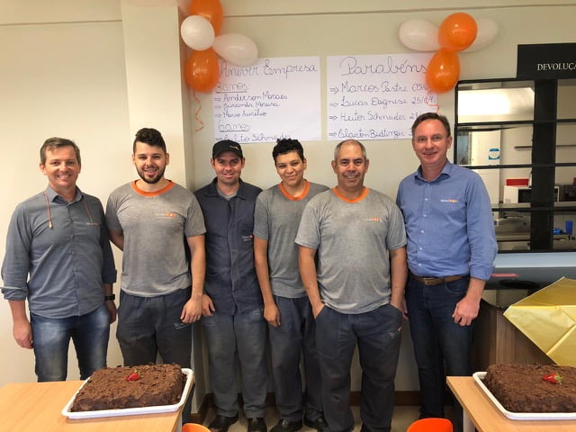 Colaboradores Tecnotri homenageados em Abril