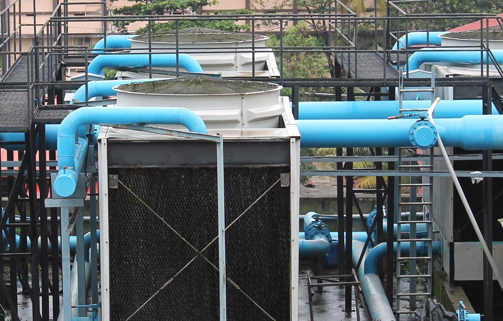 The recycled water in HVAC Environments