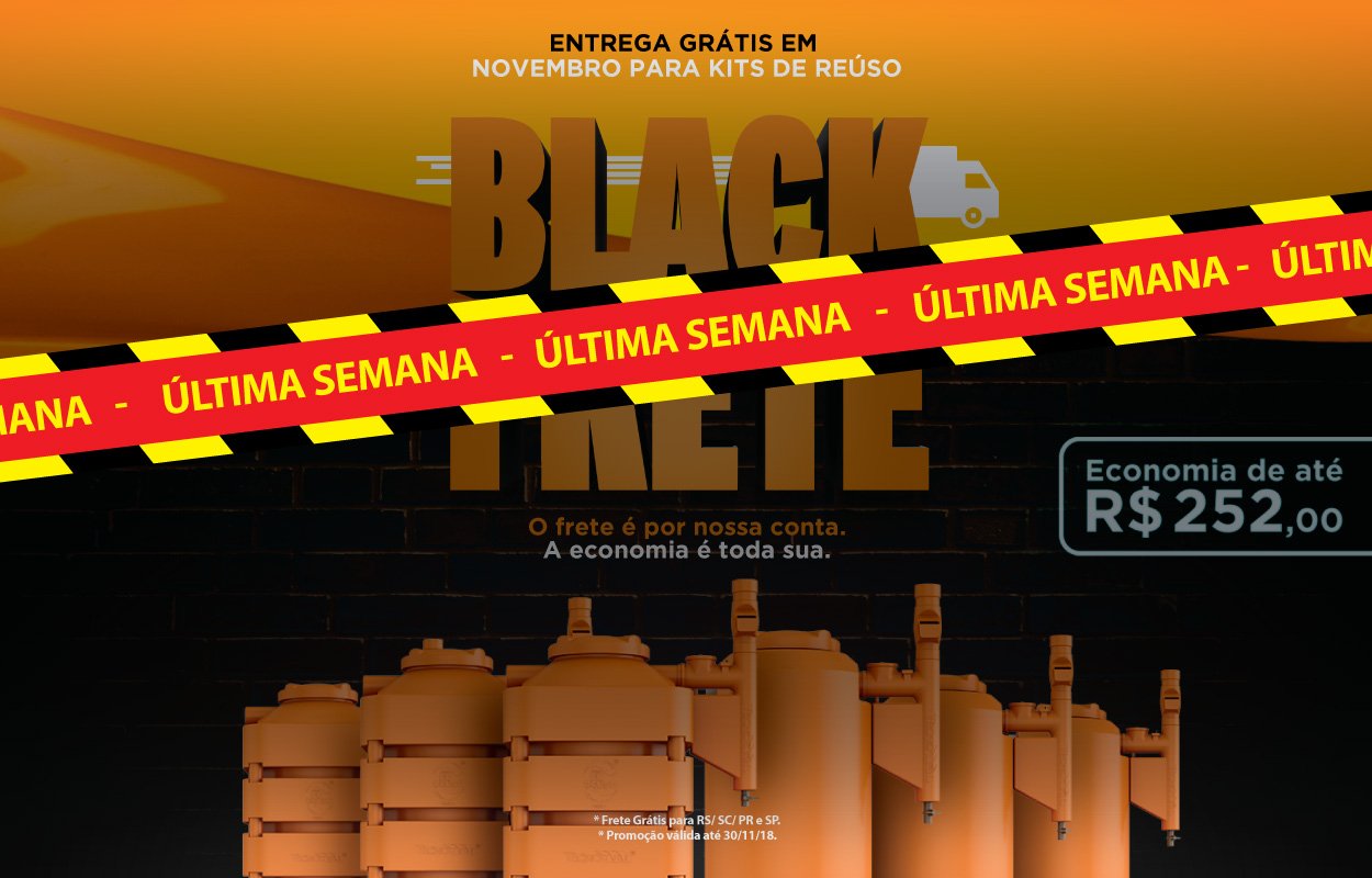 Última semana para ganhar frete grátis na Black Frete Tecnotri