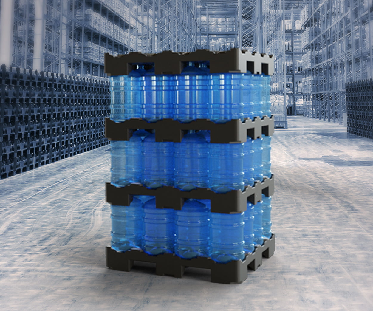 Pallets para automação: conheça o Pallet Para Garrafão Tecnotri