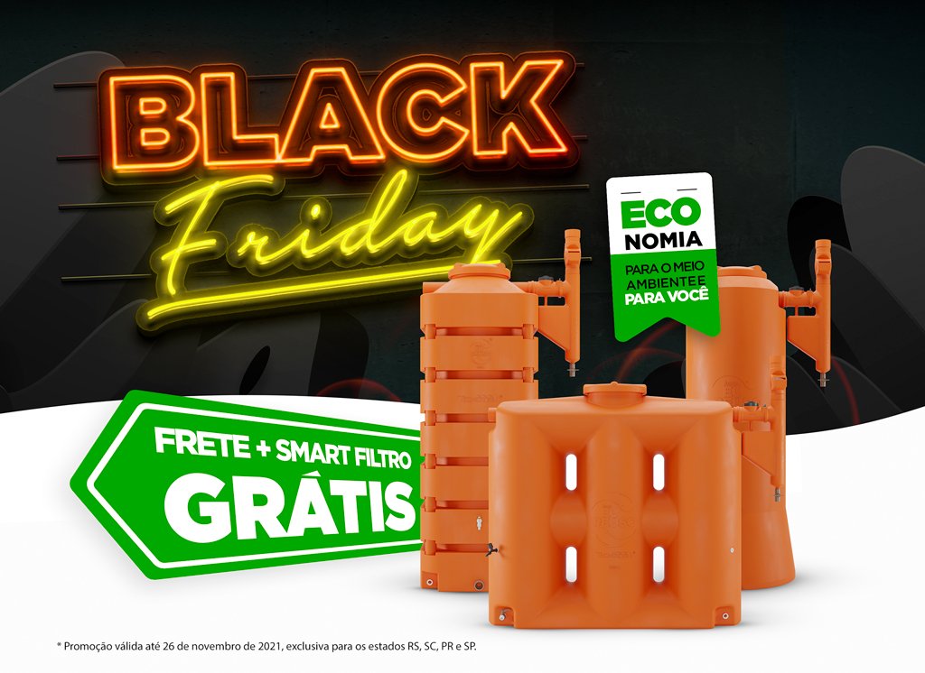 Black Friday de Cisternas Tecnotri: aproveite até R$598 em descontos