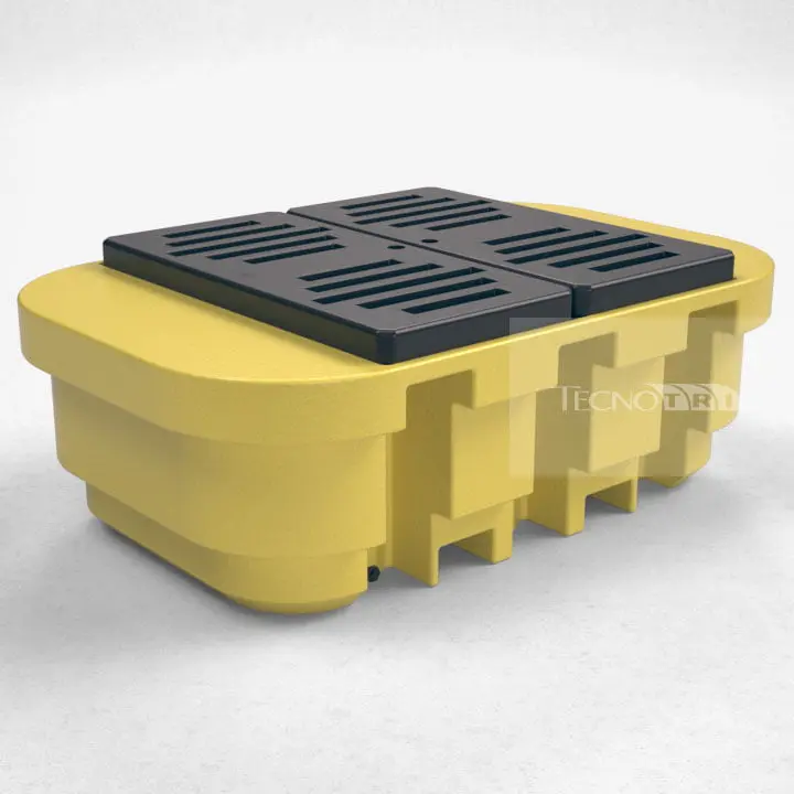 Pallet de Contenção IBC, 4 Tambores. 1000 L. PL043