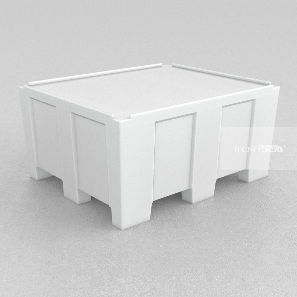 Pallet Plástico 1050×1250 PBRII 60cm Altura. PL060 Pallet Ergonômico